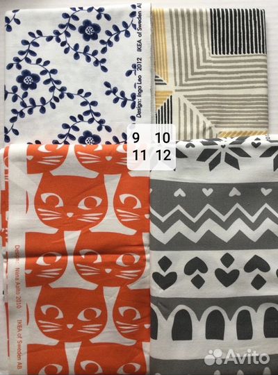 Отрезы (лоскут) тканей Икеа