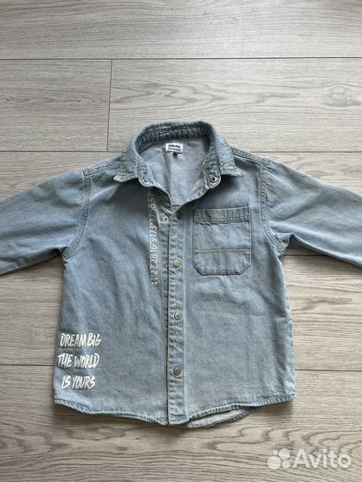 Рубашка джинсовая futurino 122см
