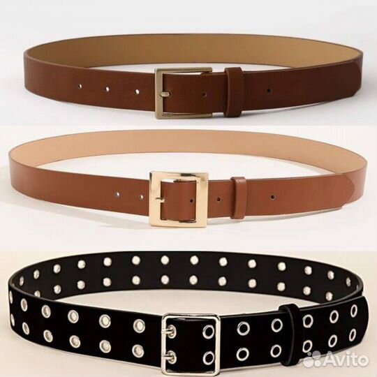 Ремни женские из кожзама shein