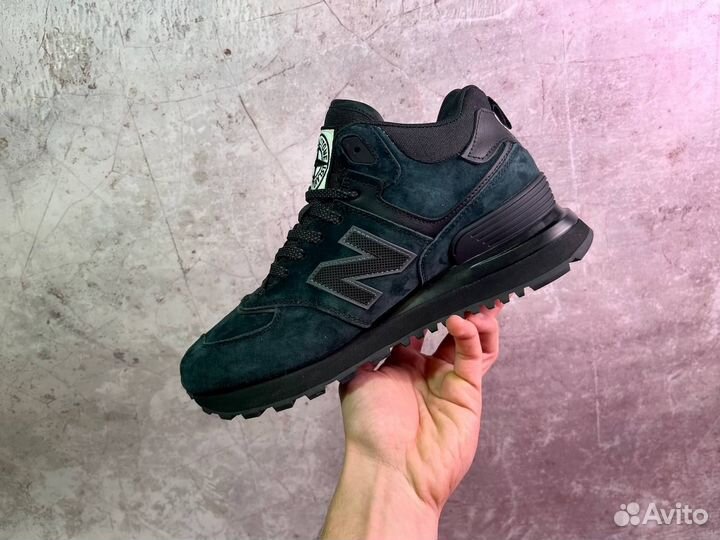 Кроссовки New Balance 574 Stone Island с мехом