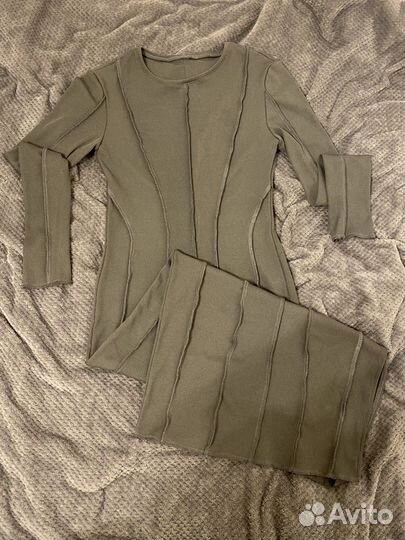 Y2k серое платье со оборками (швами)