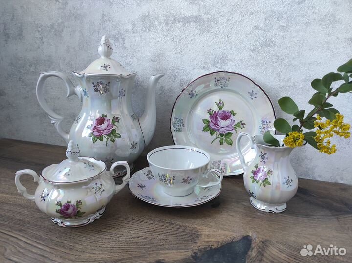 Чайный сервиз Kahla Роза ГДР