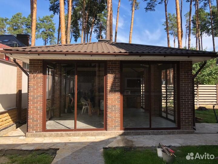 Раздвижные алюминиевые окна, двери