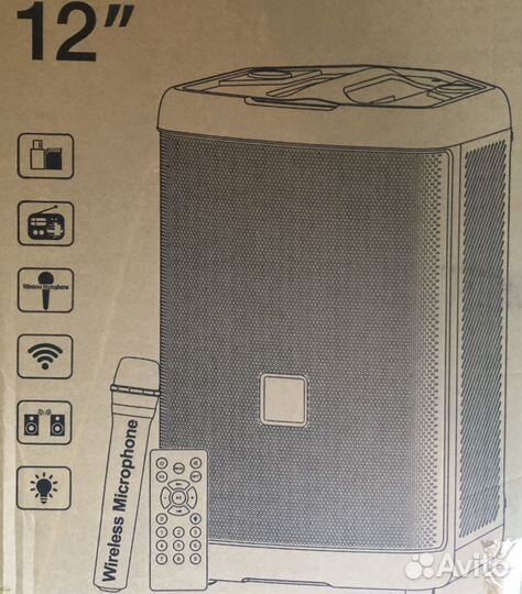 Колонка аудио автономная (BT, SD, USB, AUX)