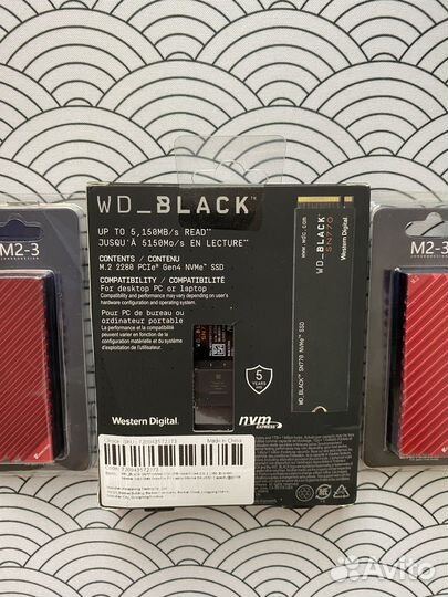 Новый SSD 1 TB nvme WD Black SN770