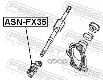 Вал карданый рулевой нижний (infiniti FX45/35
