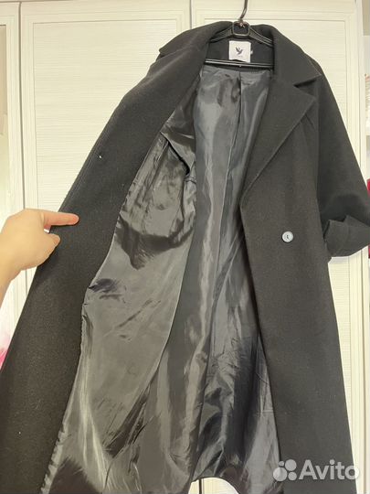 Пальто женское демисезонное 50 52 черное