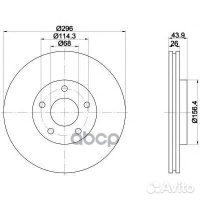 Заменено на xmi-MDC1905C Диск тормозной передн