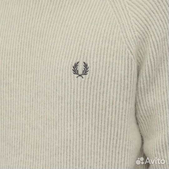 Fred perry alpaca blend ribbed knit свитер/джемпер