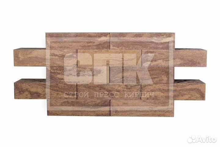 Кирпич облицовочный - Желтая Яшма
