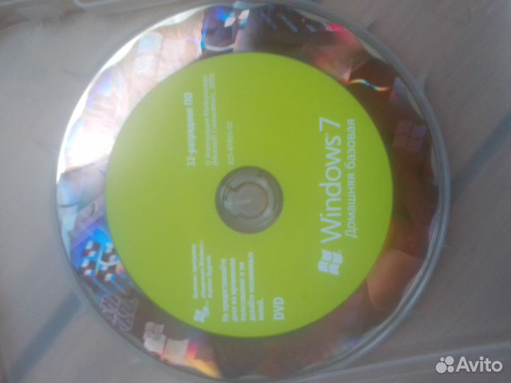 Лицензионный диск Windows 7 Home Basic