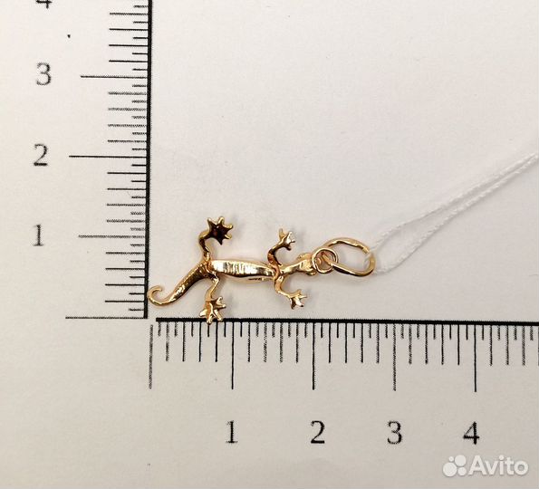 Подвеска с синтетическим камнем Золото