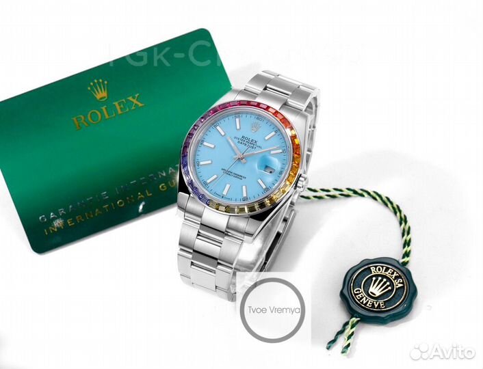 Часы Rolex DateJust Rainbow 41mm (арт 8301)