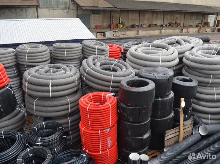 Труба двустенная для защиты кабеля пнд/пвд d110