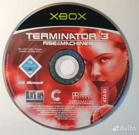Xbox original / Xbox 360 Terminator 3. Лицензия