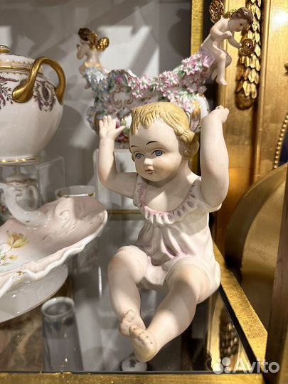 Старинный бисквитный пупс