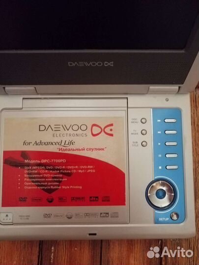 Портативный видеоплеер Daewoo DPC-7700 PD