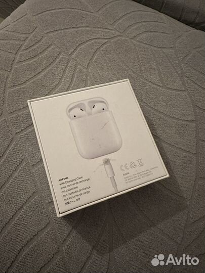 Коробка наушники airpods 2
