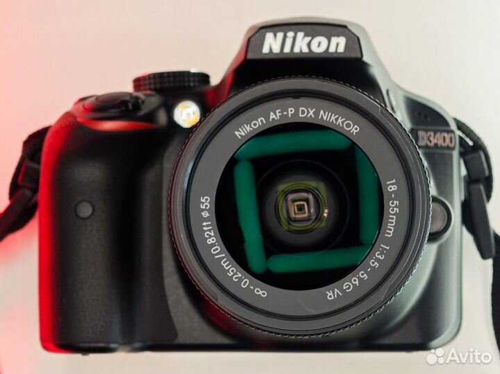 Фотоаппарат Nikon d3400 kit 5к пробег
