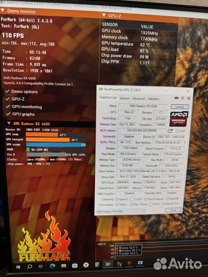 Gigabyte RX 6600 Eagle 8гб