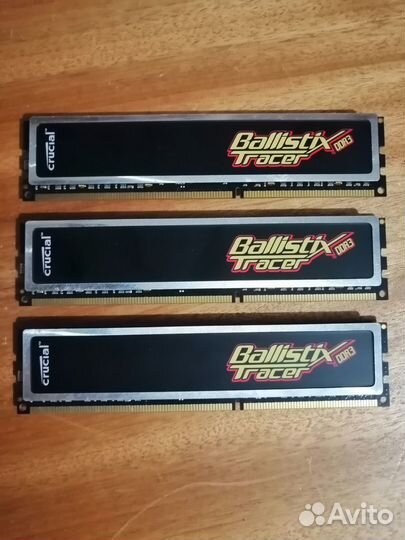 DDR3 Crucial Ballistix 6Gb(3x2) 1600MHz 8-8-8-24