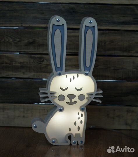 Светильник ночник Зайчик