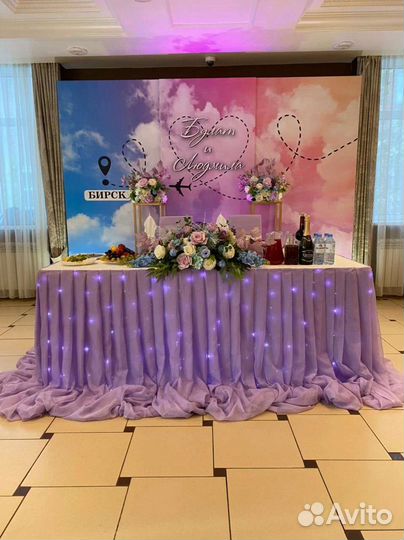 Оформление свадеб, юбилеев