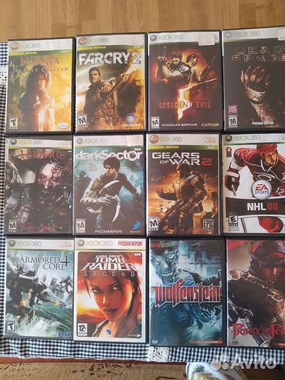 Диски с играми на xbox 360
