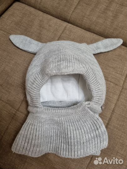 Зимняя шапка журавлик