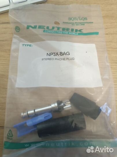 Разъёмы Neutrik NP3X (Jack Stereo)