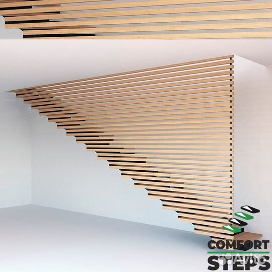 Лестница на металлокаркасе