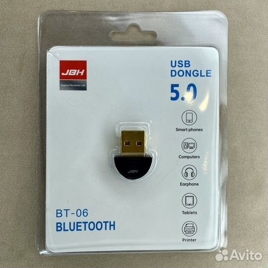 Блютуз адаптер USB трансмиттер JBH BT-06