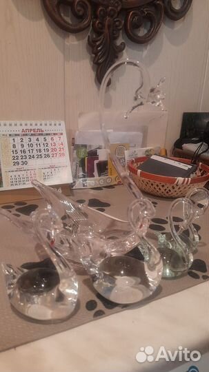 Лебеди стекло СССР