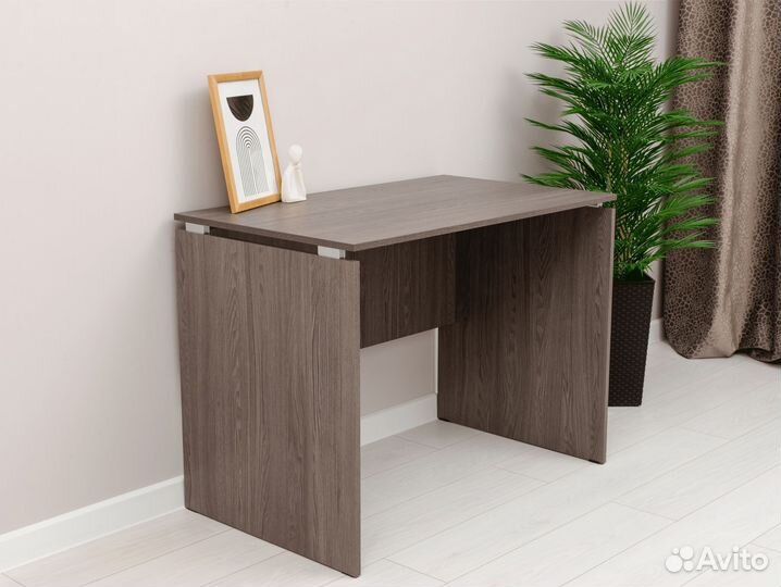 Стол парящий нераскладной темный ясень