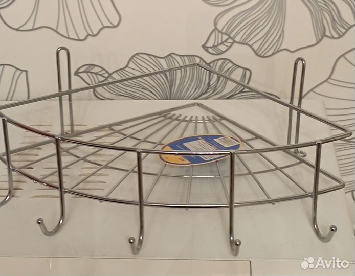 Полка навесная угловая