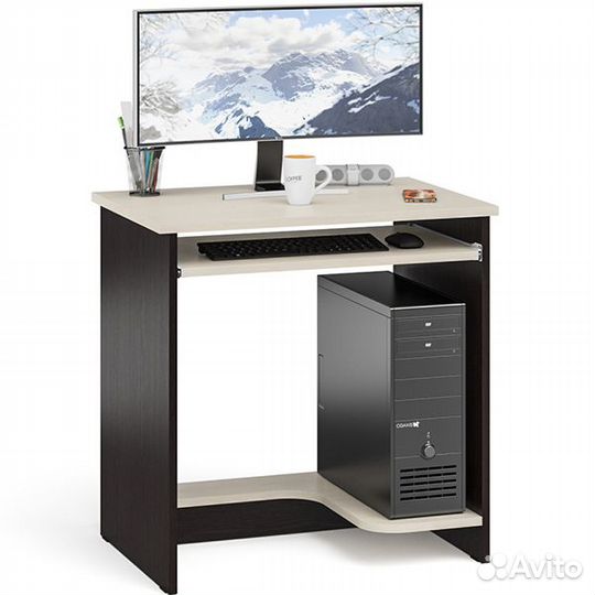 Стол компьютерный мд-ск-11-1 цвет венге/дуб