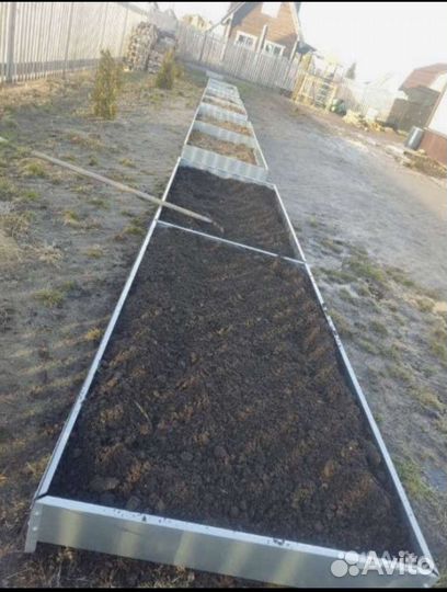 Грядки оцинкованные 4х1 метр, новые