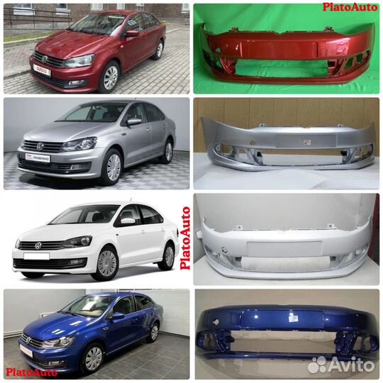 Бампер передний Volkswagen Polo 5 2010+ lBA63