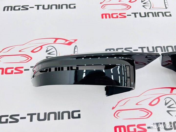 Крышки зеркал стиль M G80 на BMW 5 G30 Черные