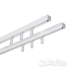 Карниз алюминиевый потолочный для штор 2 шт