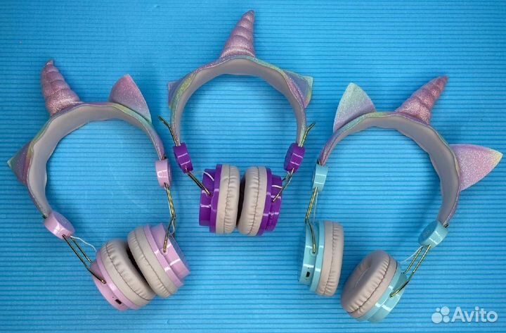 Наушники беспроводные детские Единорог