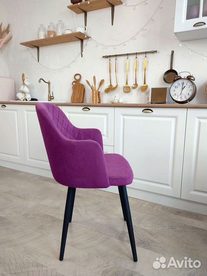 Барный мягкий стул лофт