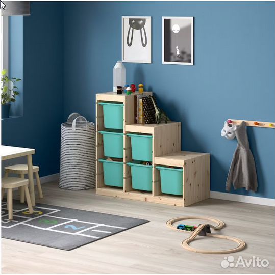 Стеллаж для игрушек IKEA Труфаст, лесенка