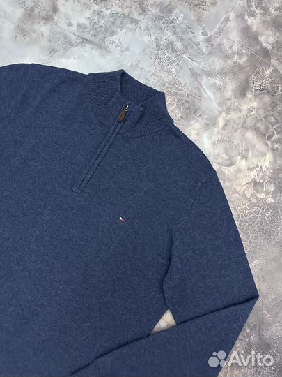 Шерстяной свитер 1/4 Zip Tommy Hilfiger оригинал
