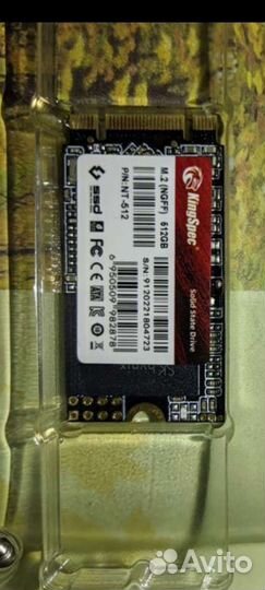 Ssd диск msata Kingspec NT-512 512gb размеры 2242