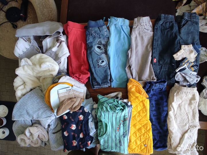 Большой пакет вещей на мальчика 68 74