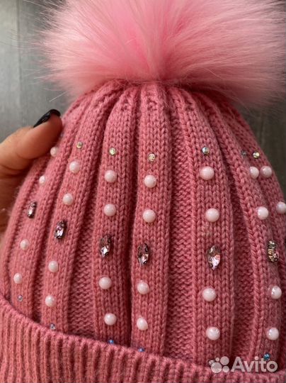 Комплект шапка, шарф