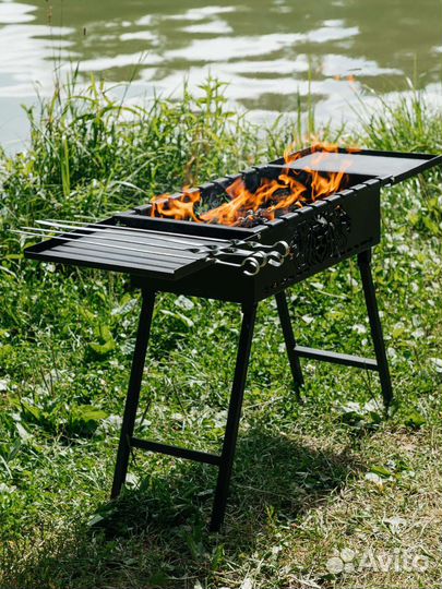 Мангал с крышкой походный