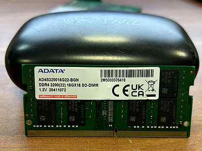 Оперативная память SO-dimm Adata DDR4 16gb 3200Mhz