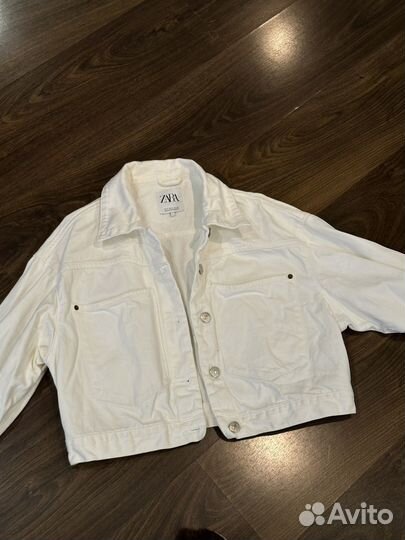 Джинсовая куртка zara женская